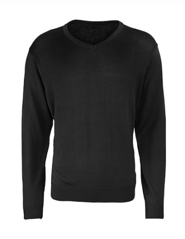 PRE-PR694-Mens V-Neck Knitted Sweater